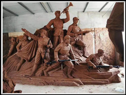 抗戰(zhàn)主題泥塑制作